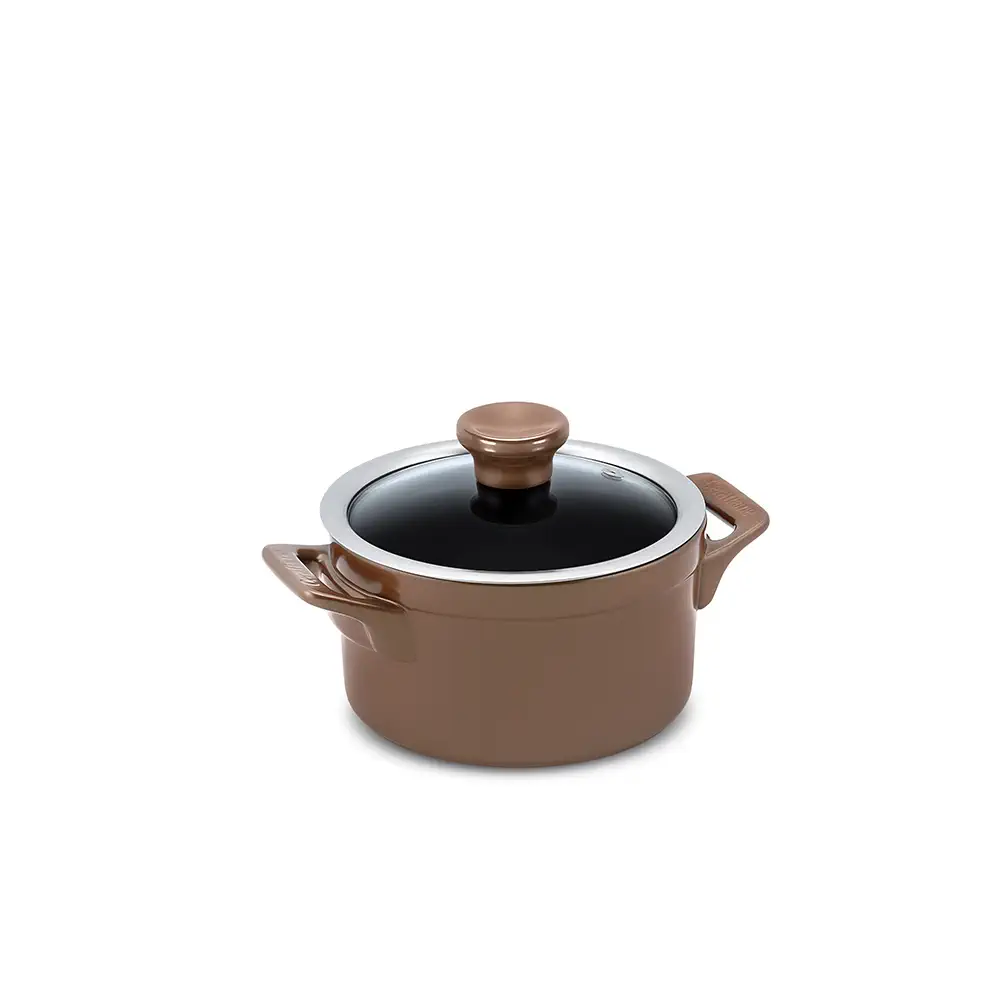 Caçarola Ceraflame Clear 16cm 1500ML Cobre (Indução)