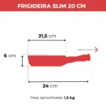 Jogo de Panelas Ceraflame Slim 5 Peças - Vermelho Coral - Imagem 9
