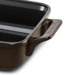 Assadeira Ceraflame Clear Retangular 34x25cm com Alça 3500ml - Chocolate - Imagem 2