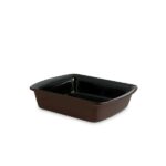 Assadeira Ceraflame  Retangular  25,5 x 20,0 x  6cm 1,2 Litros - Chocolate