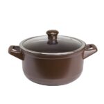 Caçarola Ceraflame Duo 24cm 4300ml - Chocolate