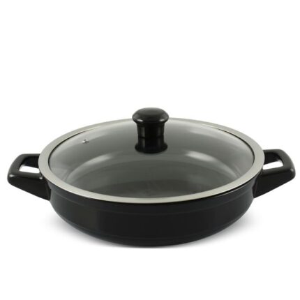 Frigideira Ceraflame com alças  Duo 28cm 2,5 Litros - Preto