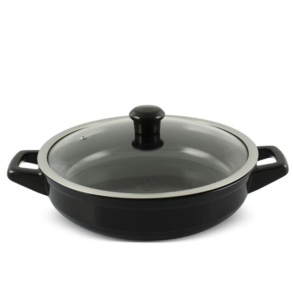 d48d34cb7c2d1de4f902cc45104b998a-2.jpg Frigideira Ceraflame com alças Duo 28cm 2,5 Litros - Preto - Imagem 1
